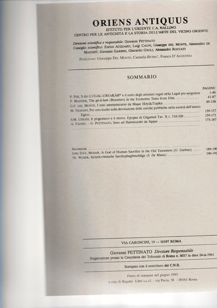 Orientis Antiqui Miscellanea. 2 volumes.