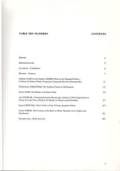 Archéologie du Nil Moyen. Volume 4.