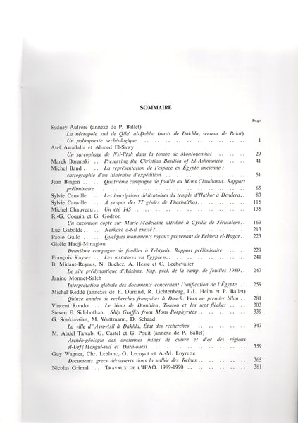 Bulletin de l'Institut Français d'Archéologie Orientale 90. BIFAO 90.