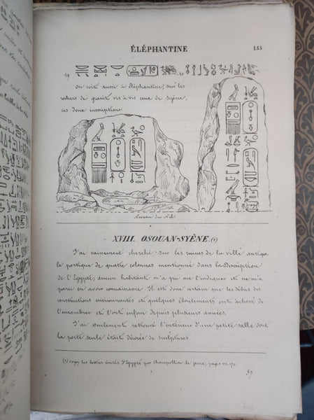 Monuments de l'Egypte et de la Nubie. Notices descriptives conformes aux manuscrits autographes rédigés sur les lieux par Champollion le Jeune. Livraison: pages 201 à 296.