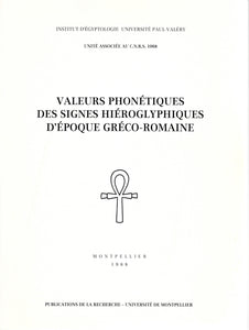 Valeurs phonétiques des signes hiéroglyphiques d'époque gréco-romaine. Tomes 1,2,3,4.