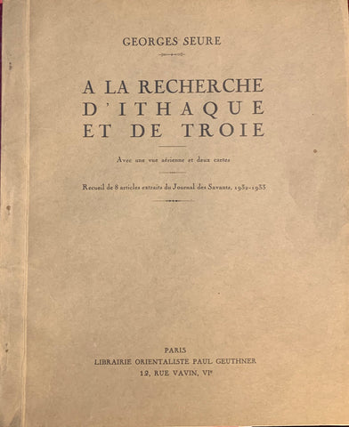 A la recherche d'Ithaque et de Troie. Recueil de 8 articles extraits du Journal des Savants, 1932-1933