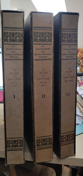 Le Musée du Louvre depuis 1914, dons, legs et acquisitions. Complet 3 volumes.