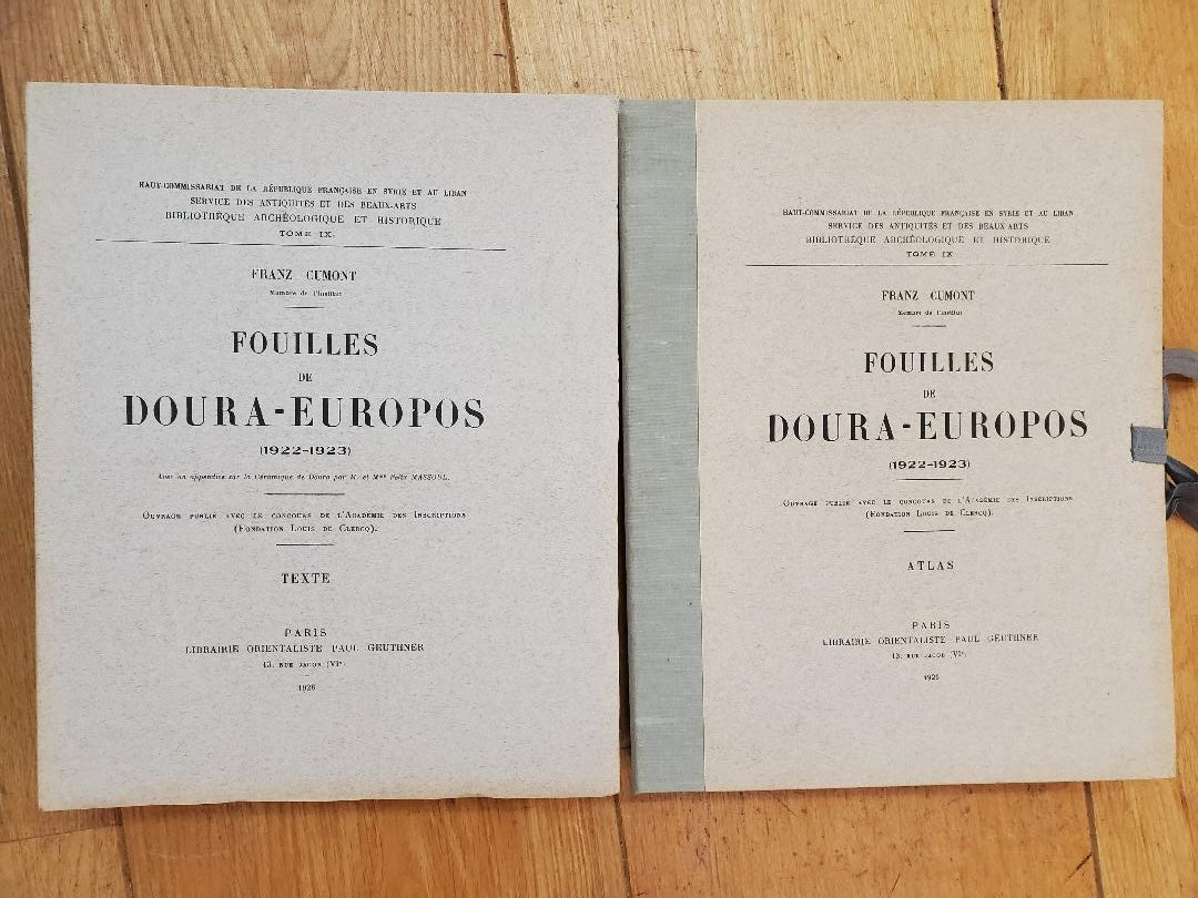 Fouilles de Doura-Europos, 1922-1923 (texte et atlas). BAH 9.