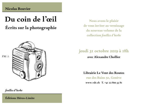 Du Coin de l'œil. Ecrits sur la photographie.