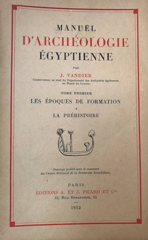 Manuel d'archéologie égyptienne. Tomes I à VI (complet).