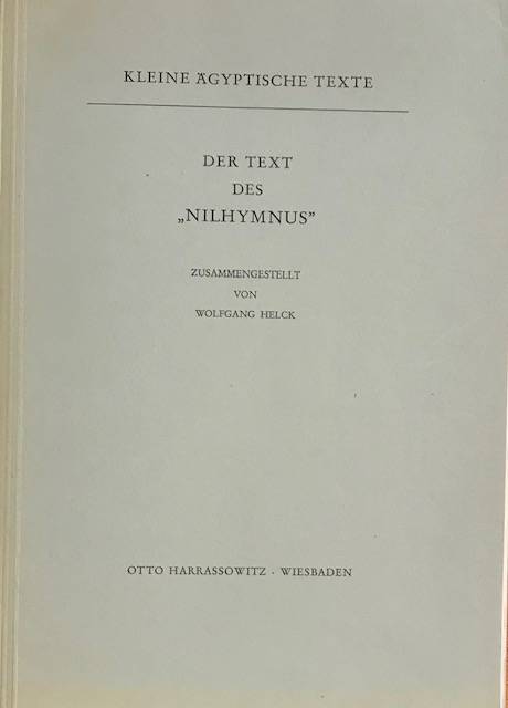 Der Text des Nilhymnus.