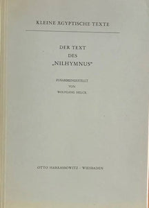 Der Text des Nilhymnus.