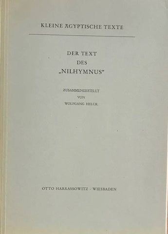 Der Text des Nilhymnus.