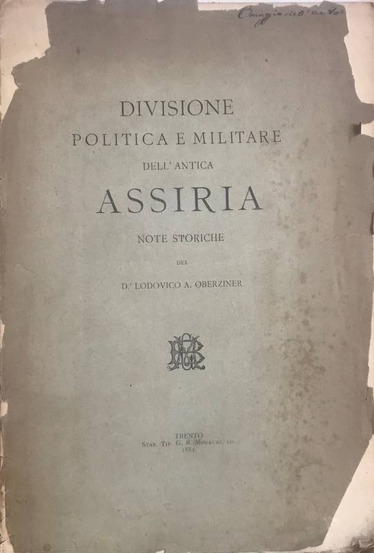 Divisione politica e militare dell' antica Assiria.