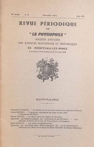 Revue périodique de vulgarisation des sciences naturelles et historiques de la physiophile. 48e année. N°76.
