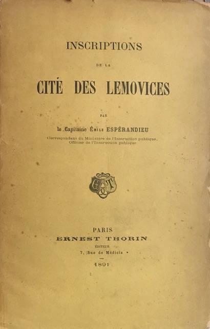 Inscriptions de la cité des lemovices.