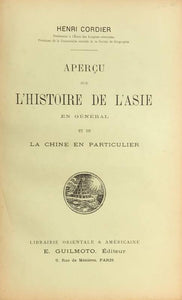 Aperçu sur l'histoire de l'Asie en général et de la Chine en particulier.