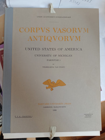 Corpus Vasorum Antiquorum. C.V.A. USA, fasc. 3. University of Michigan, fascicule 1.