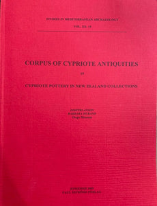 Corpus of Cypriote Antiquities 19. Cypriote Pottery in New Zealand Collections.